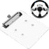 Golf Cart Scorecard Holder with Pencil Holder for Club Car/EZGO/YA/Icon/Star Car, Clear/Black-Tinted Acrylic