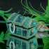 Fdit Aquarium Decorations - Artificial Decorative Treasure Jewelry Box Ornament for Fish Aquarium Landscape (Green)