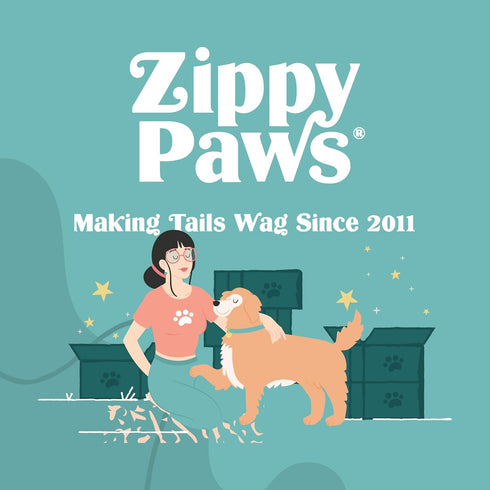 Pack Pack, 11" ZippyPaws Skinny Peltz - No Stuffing Dog Toy to Keep Them Busy, for Small and Medium Dogs, Squeaky Pet