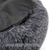 otoez Kitten Puppy Bed - Extra Small Round Dog Cat Bed, Anti Anxiety Plush, Washable (15.7", Dark Grey)