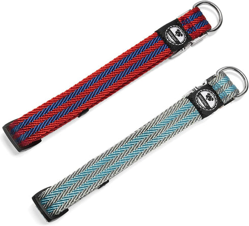 Regal Dog Products Large Pet Collar with Custom Engraved Buckle | Durable Twill Collars for Small Medium Large Dogs