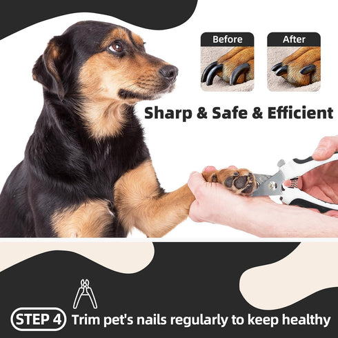 7 Dog Brush for Shedding, PCS Dog Grooming Brush Kit, Undercoat Rake, Slicker Brush, Deshedding Comb, Bath Brush, Nail