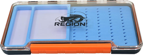 Thin Single Sided Fly Box, Waterproof & Compact Magnetic Bays for Midges and Dries