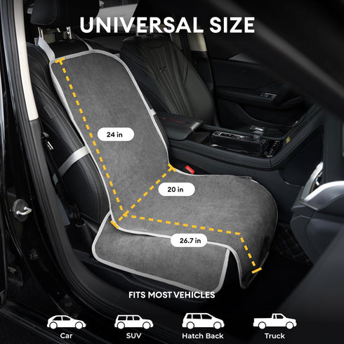 FUNNY FUZZY Dog Car Seat Cover for Front Seat, Dog Seat Cove Waterproof, Scratchproof Non-Slip Car Seat Protector