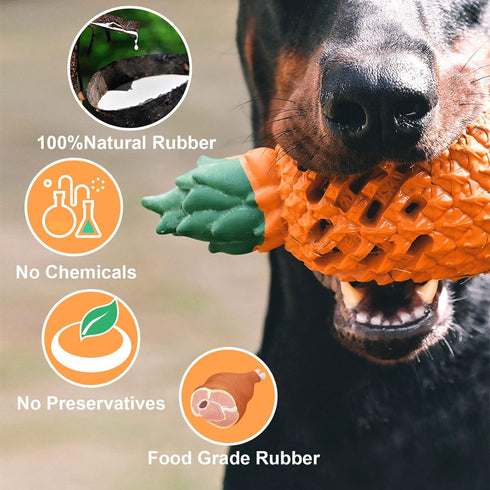Dog Toys for Medium Dogs, Indestructible Pineapple Chew Toys for Aggressive Chewers (Medium)