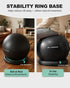 Trideer Exercise Ball for Office Desk, Yoga Ball Chair to Relieve Back Pain, Stability & Fitness Ball Seat with Base