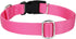 Hyhug Solid Color Classic Heavy Duty Collar for Large Medium Small Dogs, Unique Design with Adjustment Triglide (Candy