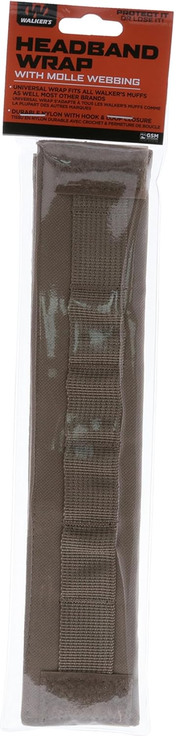 Walker's Headband Wrap for Shooting Earmuffs, Universal Breathable Hearing Protection Cover