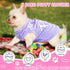 4 Pieces Dog Clothes for Small Dogs Girl Summer Soft Puppy Clothes Cute Chihuahua Teacup Dog Clothes Female Dog Shirts Breathable Pet Clothing Pink Girl Dog Clothes (Small), pink,purple