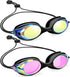 Vvinca Kids Swim Goggles with Bungee Strap, No Leaking Anti Fog for Ages 3-14