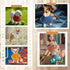 Shinylin 8 Pcs Muslin Cotton Square Bandanas Reversible Pet Bibs Scarf Pet Scarves with Two Snaps Apparel Accessories