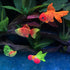 Aquarium Simulation Goldfish, Artificial Fish Moving Floating Fake Fish for Tank, Silicone Luminous