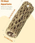Resting,2pcs Uniclife Shrimp Hides for Aquarium, Shrimp Cave, Realistic Resin Aquarium Hollow Cholla Wood Decorations