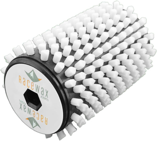 RaceWax White Nylon Ski Roto Brush 100 mm - (PC-3101) for Ski Maintenance
