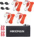 Hikeman Camping Rope with Ratchet Pulley - Adjustable Tent Tie Downs for Canopy, Kayak, and Grow Light (4PCS)