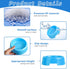 24Pcs Plastic Dog Bowls for Puppy Dogs, Reusable Pet Feeding Water Bowls, Cat, Kitten, Birthday Party Supplies (Rose