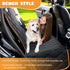100% 600D (54" 59" Dog Car Seat Cover for Back Seat Waterproof, Long-Lasting and Soft Nonslip Backseat Cover for Cars