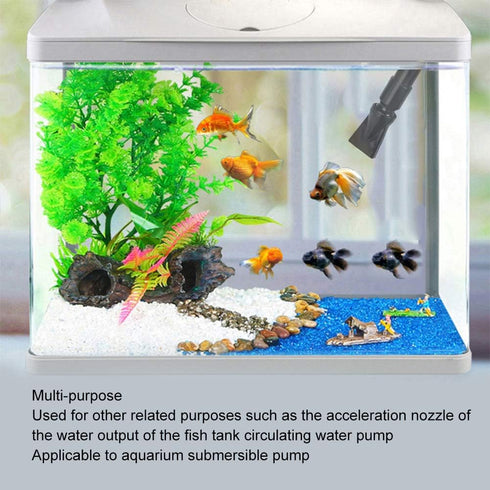 Zerodis 360 Degree Rotating Elbow, Fish Nozzle Water Outlet Tube Pump Fitting for Fish Water Tool