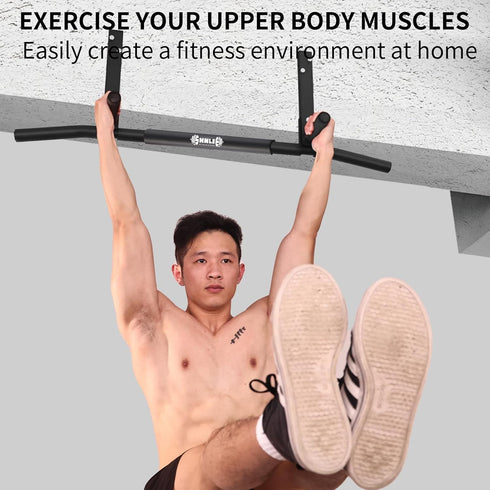 Joist Mounted Pull Up Bar, Ceiling Mount Chin Up Bar for Home Gym, Easy Installation, 42" Wide Beam