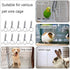 20Pcs Spring Door Latch for Cages, Metal Finger Spring Hooks, Multi-Functional Wire Cage Spring Latch for Pet Cage Door