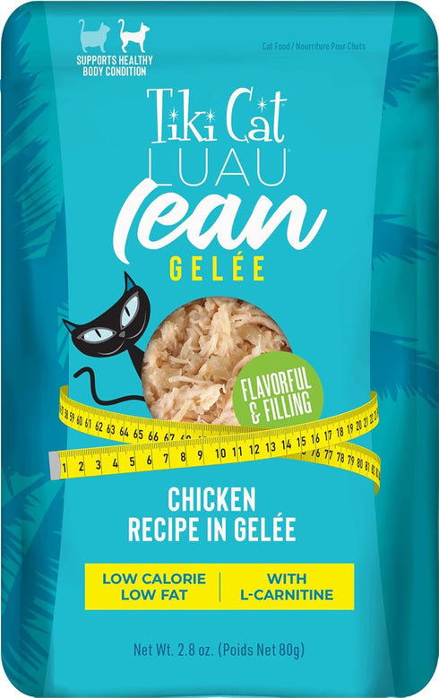 Tiki Cat Luau Lean Gelee Wet Cat Food, Chicken, 2.8 oz Pouch (12 Count)