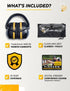 TradeSmart High-Performance Earmuffs for Shooting Range, Eye Protection Glasses + Firearm Confidence Course