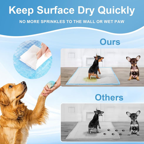 Puppy Pee Pads for Dogs, 28"x44", 40 Count, Extra Large Leak-Proof & Super Absorbent Disposable Training Pads