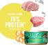 Tiki Cat Luau Shredded Meat, Ahi Tuna & Chicken Recipe in Chicken Consomme, Grain-Free Wet Canned Cat Food, 2.8 oz.