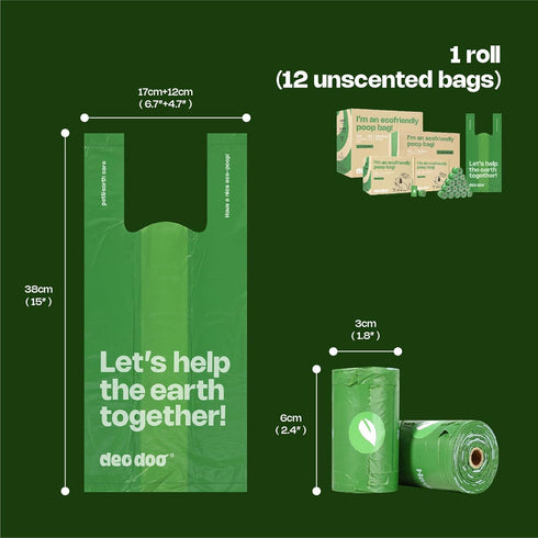 40 480 Counts Dog Poop Bags with Handles Large Size Rolls Big Sizes Leak Proof and Extra Thick Waste Bags Refill Rolls