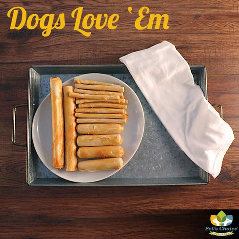 Pet’s Choice Pharmaceuticals HideNoMore, 18 ct - Rawhide Free Chicken Chew Treats for Dogs, 4-5"