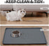 Waterproof Pet Feeding Mat with High Raised Edges, Thicker Placemats for Cat Dog Water Bowl to Prevent Spill