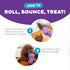 Outward Hound Double Snoop Interactive Treat Stuffer Durable Dog Toy in Purple