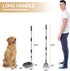 Set, Heeyoo Dog Pooper Scooper, Dog Poop Tray and Rake Pet Waste Removal Scoop with Long Adjustable Sectional Stainless