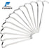 Tent Pegs - Aluminium Tent Stakes with Hook, 7’’ Hexagon Rod Stakes for Camping