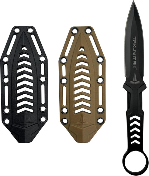 Hunting Survival Knife | 9" Full Tang Fixed Blade Knives Camping Gear with Extra Set of FRN Sheath