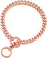 Dog Chain Collar High Rose Gold Polished 19MM Stainless Steel Cuban Link for Small Medium Big Dogs (26", RG)