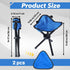 Stitokg 2 12 Inch 220 lbs PCS Travel Folding Camping Stool, Tripod Seat, Max Weight Outdoor Portable Chair, Lightweight