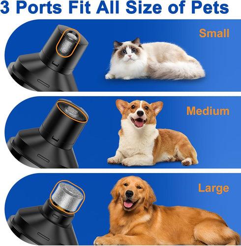 HOOCEN Trimmers Dog Nail Grinder, Quiet and Low-Vibration Dog Nail for Large Dogs, Medium, Small Dogs Cats Pets