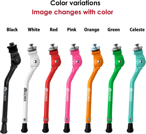 GORIX Bike Kickstand Side Road Mountain Bicycle Adjustable Portable (GX-KC22AAJ-Z)