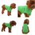 Lovelonglong Pet Clothing - Dog Costumes Basic Blank T-Shirt Tee for Small Dogs (Green, M)