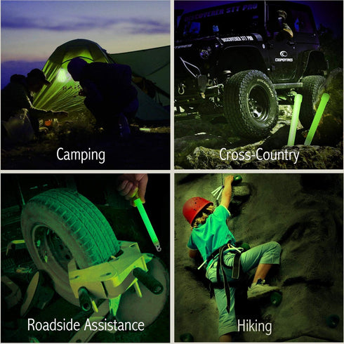 Industrial Grade Glow Sticks (12-90PCS) 6 inches Ultra Bright Emergency Light Sticks for Camping Accessories, Hurricane