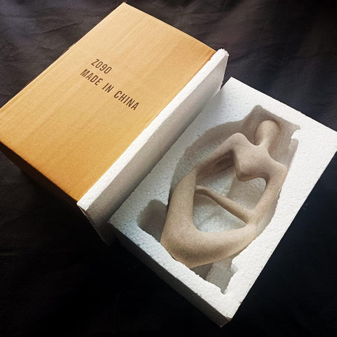 Dnoifne The Thinker Sculpture, Aquarium Ornaments, Abstract Decorative Art Figurine for Home Decor