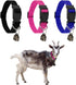 3 Pack Goat Collars with Bell, Adjustable Sheep Collars with Quick Release Buckle, Durable Nylon