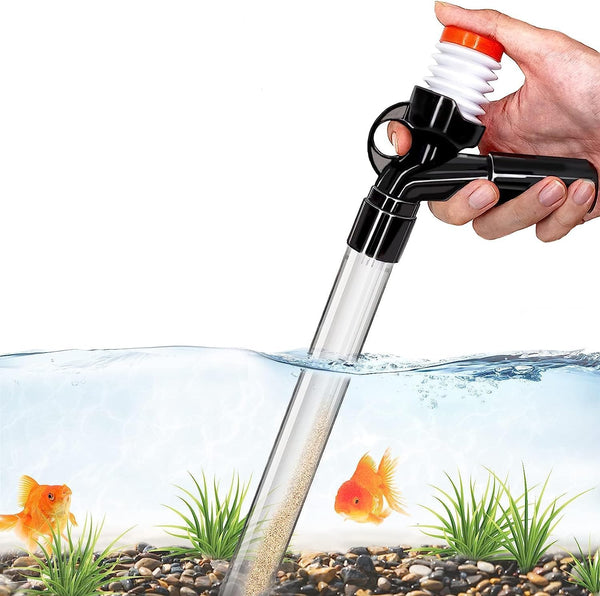 Aquarium Gravel Cleaner Kit, Long Nozzle Water Changer for Water Changing and Filter Gravel Cleaning with Adjustable