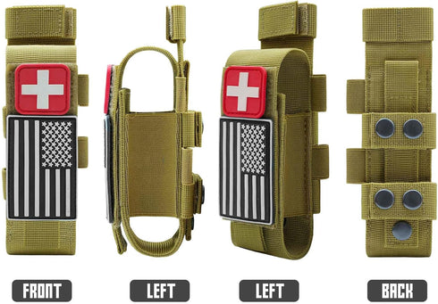 1000D Upgrade Laser Cut Molle Tourniquet Holder, Heavy Duty Tactical Molle Tourniquet Pouch Holder