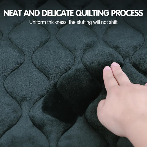 furrybaby Dog Bed Mat, Flat Crate Mat with Anti-Slip Bottom, Machine Washable Pet Kennel Pad, XL 48x30'', Grey