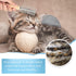 2 Pcs Dog Metal Combs - Cat Wooden Handle Grooming Comb, Double Side Metal Comb for Dogs and Cats