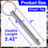 OIIKI Quick Release Pins, 1 Pack Fastener Diameter 5/16 inch(8mm) Usable Length: 2.42inch(61.5mm), Bimini Top Pin, Full 316 Stainless Steel Marine Hardware for Ship Outfitting/Shipbuilding