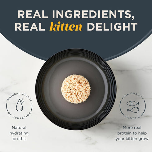 Reveal Natural Wet Kitten Food, 12 Count, Grain Free, Limited Ingredient Canned Food for Kittens, Chicken Breast in