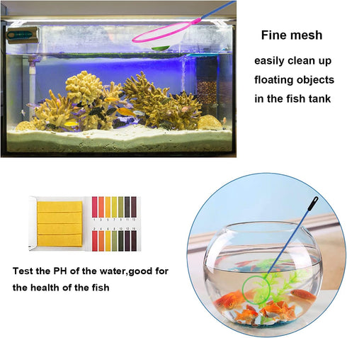 7 in 1 Aquarium Aquascaping Tools Kits, Stainless Steel Plant Tools Tweezers Scissors Scrapers for Fish Tank Cleaning